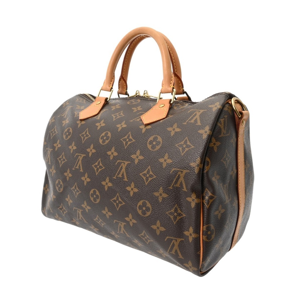 Louis Vuitton Speedy Bandouliere Brown Canvas Handbag Monogram